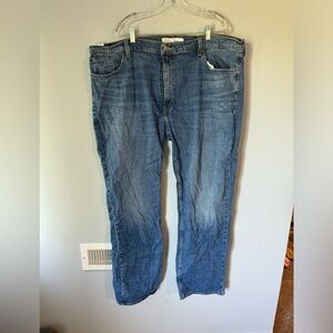 Levi Strauss Signature Gold 48x34 Relaxed Stretch Dark Wash Denim Blue Jeans